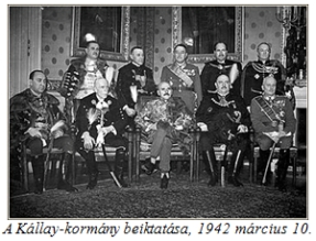 A Kállay-kormány beiktatása, 1942 március 10.